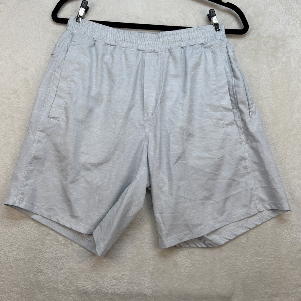 Free Ballers Lined Athletic Shorts Silver Gray Performance Gym‎ Training Men's M